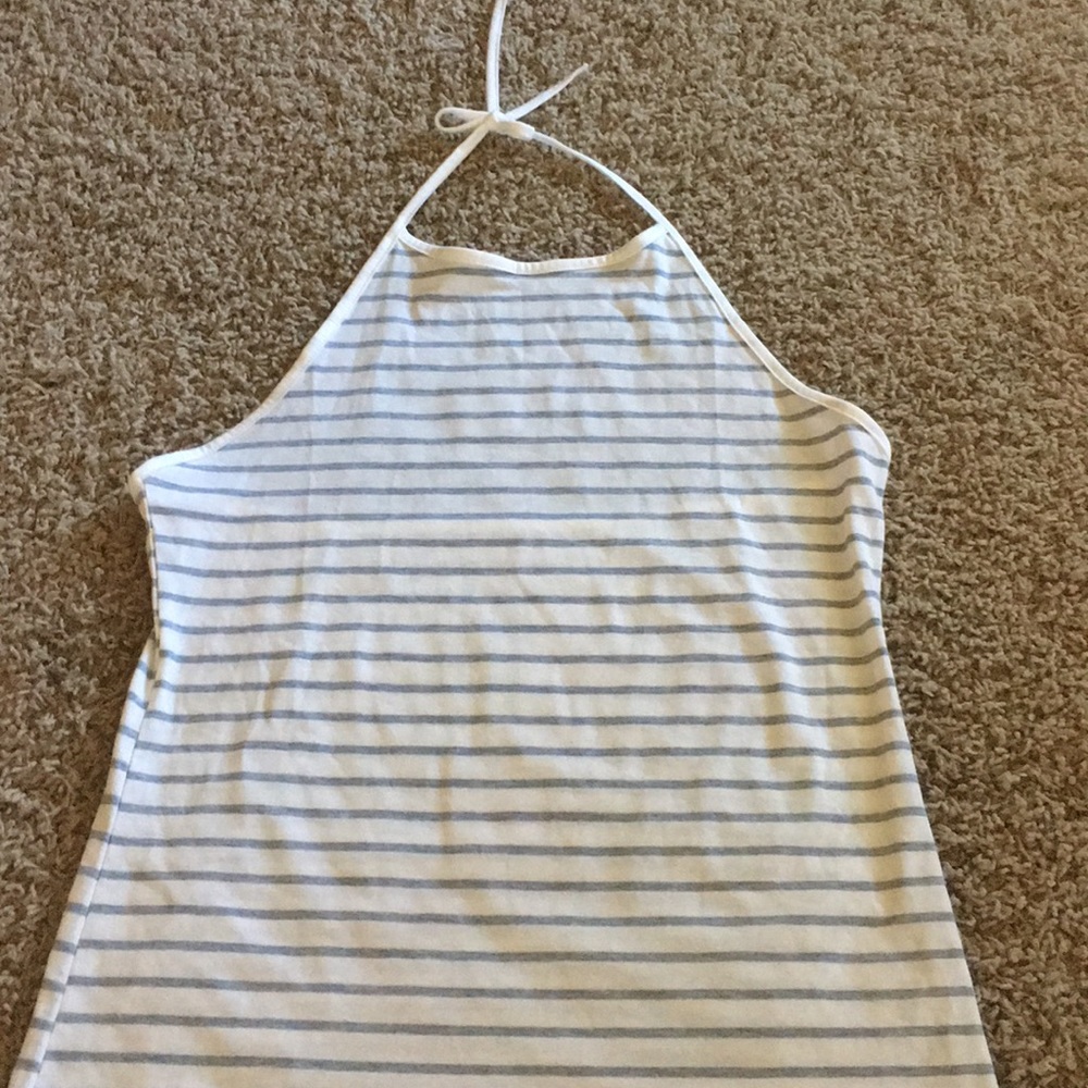 Strip tank neck tie